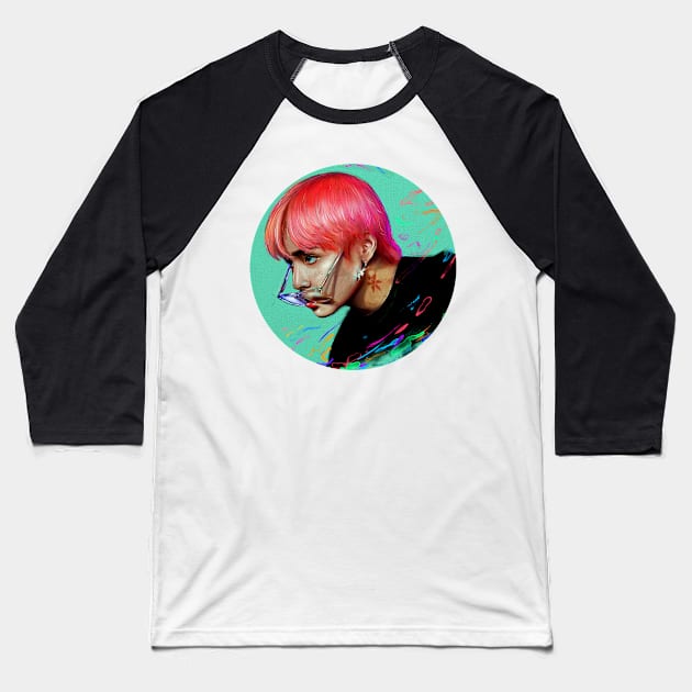 Taehyung V BTS Baseball T-Shirt by boasiaedane